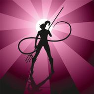 devil woman with trident