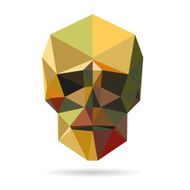 Skull abstract isolated on a white backgrounds vector illustration N2