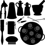 Kitchen Object Silhouettes N2