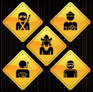 Yellow Signs - Professions N6