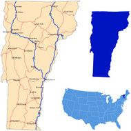 Vermont road map