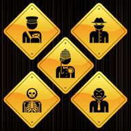 Yellow Signs - Professions N7