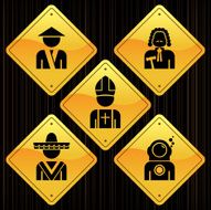 Yellow Signs - Professions N8