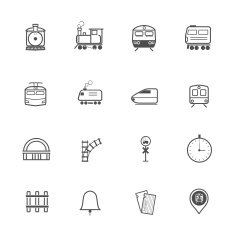 Train Transport Icons