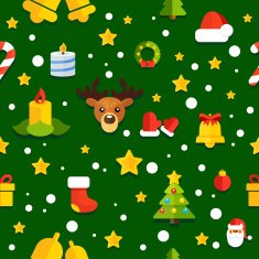 NYChristmasPatternBackgroundGreen N2