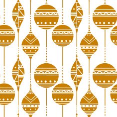 Christmas seamless pattern with balls N4