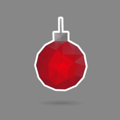 Christmas ball abstract isolated on a white backgrounds vector illustration N5