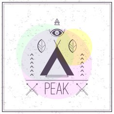 Print on t-shirt design theme of the mystic hike