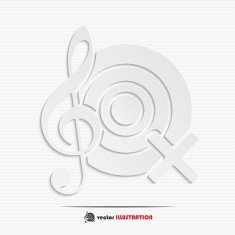 Abstract mute sound web icon