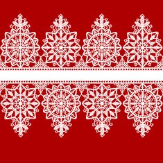 Lace seamless pattern ornate ribbon