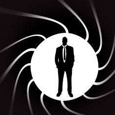 Vector silhouettes of man N86