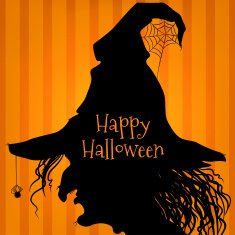Halloween witch purple N2