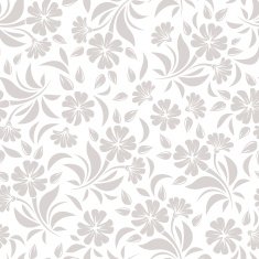 Seamless pattern with beige flowers on a white background Vector