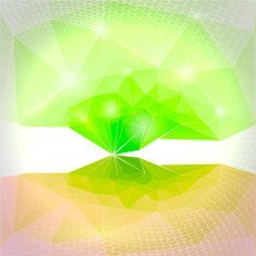 Abstract vector green background Magic tree