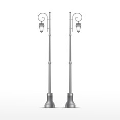 Vector Street Lamp Isolated on White Background N6