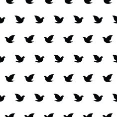 Vector seamless pattern dove