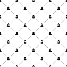 Vector seamless pattern crime
