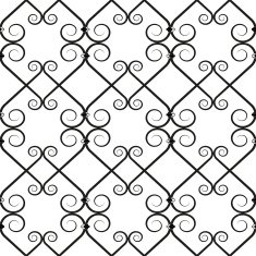 wrought iron pattern N14
