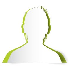 Paper silhouette young man's avatar