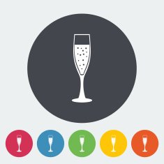 Wine flat icon N11