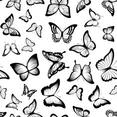 Butterflies Seamless Pattern N21