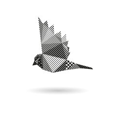 Bird abstract isolated on a white backgrounds vector illustration N2