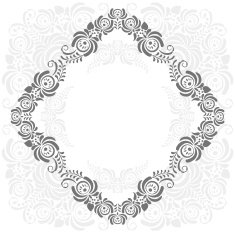 grey and white vintage frame