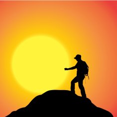 Vector Silhouette Of People N812