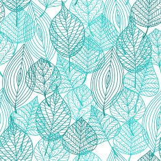 Foliage green leaves seamless pattern N2