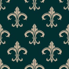 Classic Fleur de Lys seamless background pattern