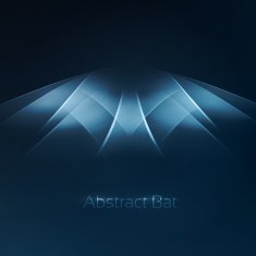 Abstract bat symbol