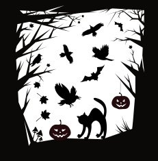 Vector Halloween cartoons design elements