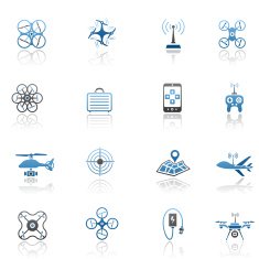 Quadcopter Icon Set N2