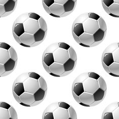 Football or soccer ball seamless pattern N2