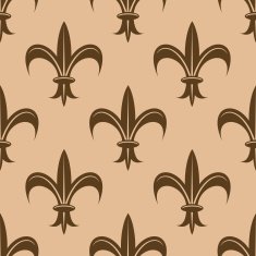 Fleur de lys seamless pattern N16