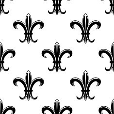 Retro fleur de lys seamless pattern