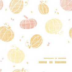 Vector thanksgiving pumpkins textile frame corner pattern background