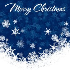 Snowflakes Merry Christmas Card N5