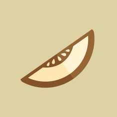 Melon Food Flat Icon