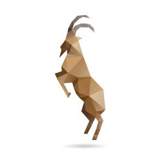Goat abstract isolated on a white backgrounds vector illustration N8
