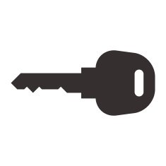 Car key symbol