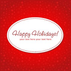 Decorative Christmas postcard on seamless background