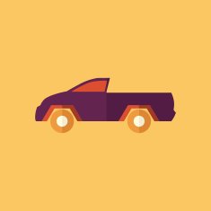 Truck Transportation Flat Icon N5