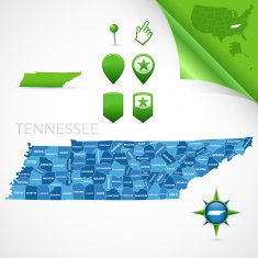 Tennessee County Map