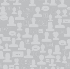 Seamless pattern of avatars and speech bubbles N6