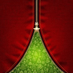 Christmas background with open zipper N3