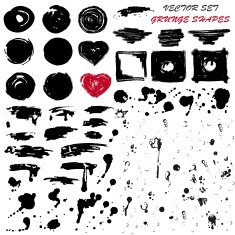 grunge shapes for design N2