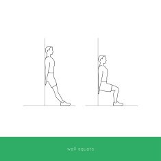 Fitness Icon Workout - wall squats