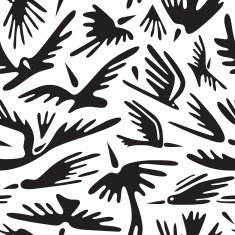 Flying birds seamless background N3