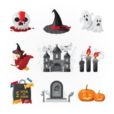 halloween icons design vector N2